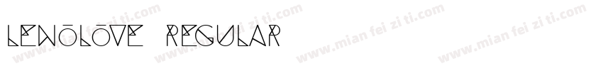 Lenolove Regular字体转换